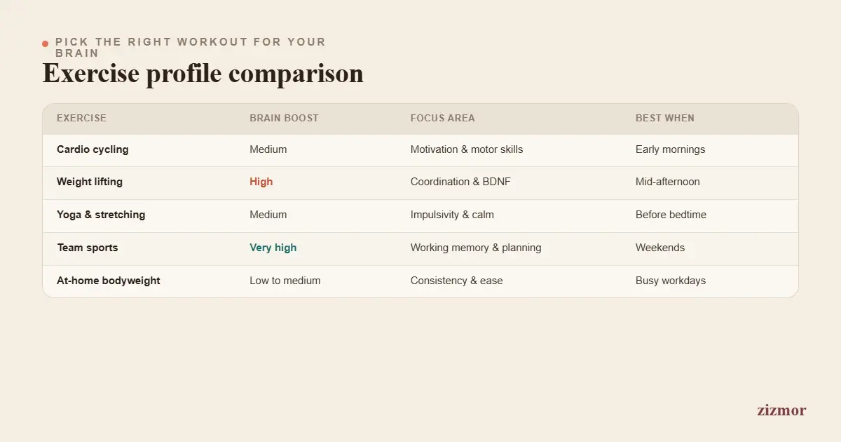 Exercise Profile Comparison