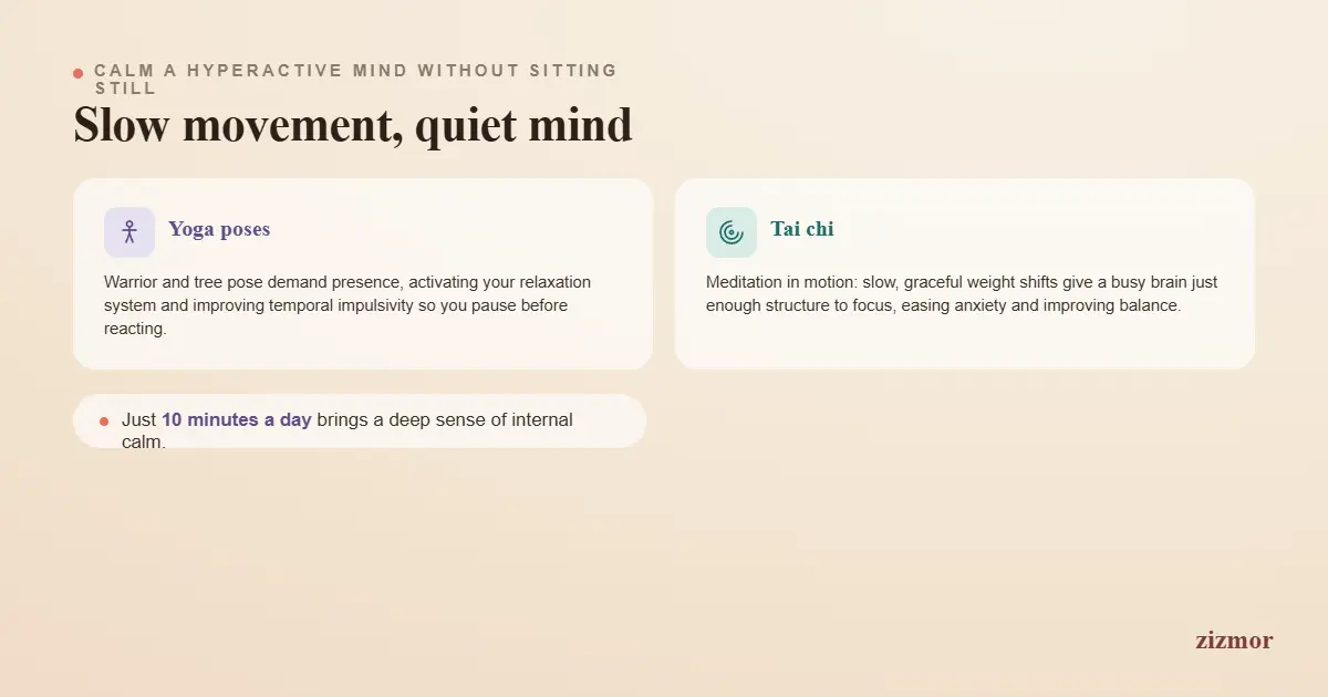 How can slow stretching stop your mind from racing